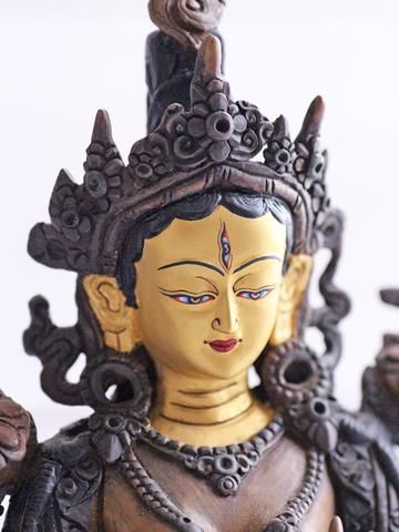 白多羅菩薩（ホワイトターラー）の仏像（真鍮・銅）｜彩雲