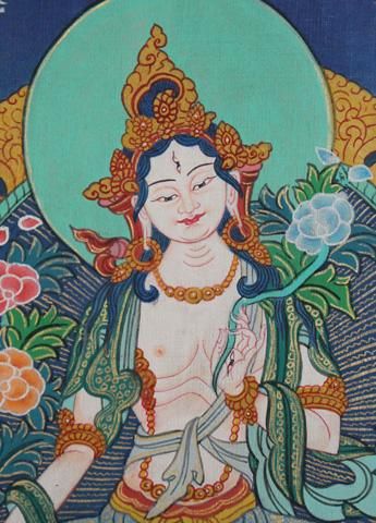 白多羅菩薩（ホワイトターラ）[タンカSSS]