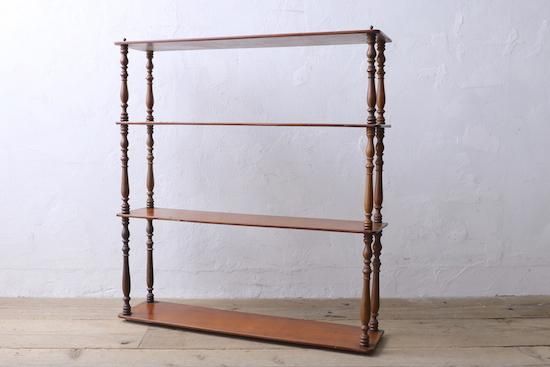 フランスアンティーク/ウォールシェルフ3段/約w64×d15×h67cm/1920-30s