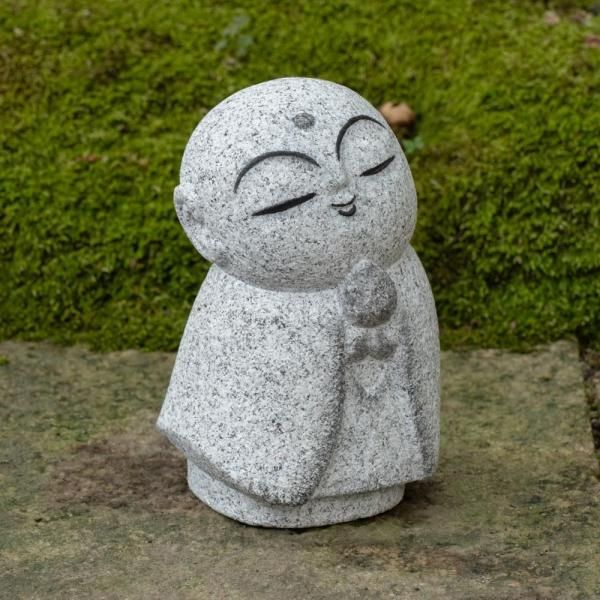 岡崎市花沢石製の地蔵（玉持ち） | Jizo (Jewel) made of Hanazawa stone