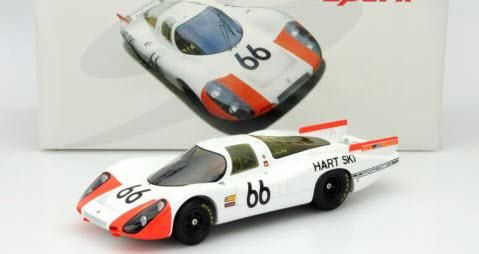 スパーク 18S120 1/18 Porsche 907/8 n.66 2nd Le Mans 1968 D.Spoerry