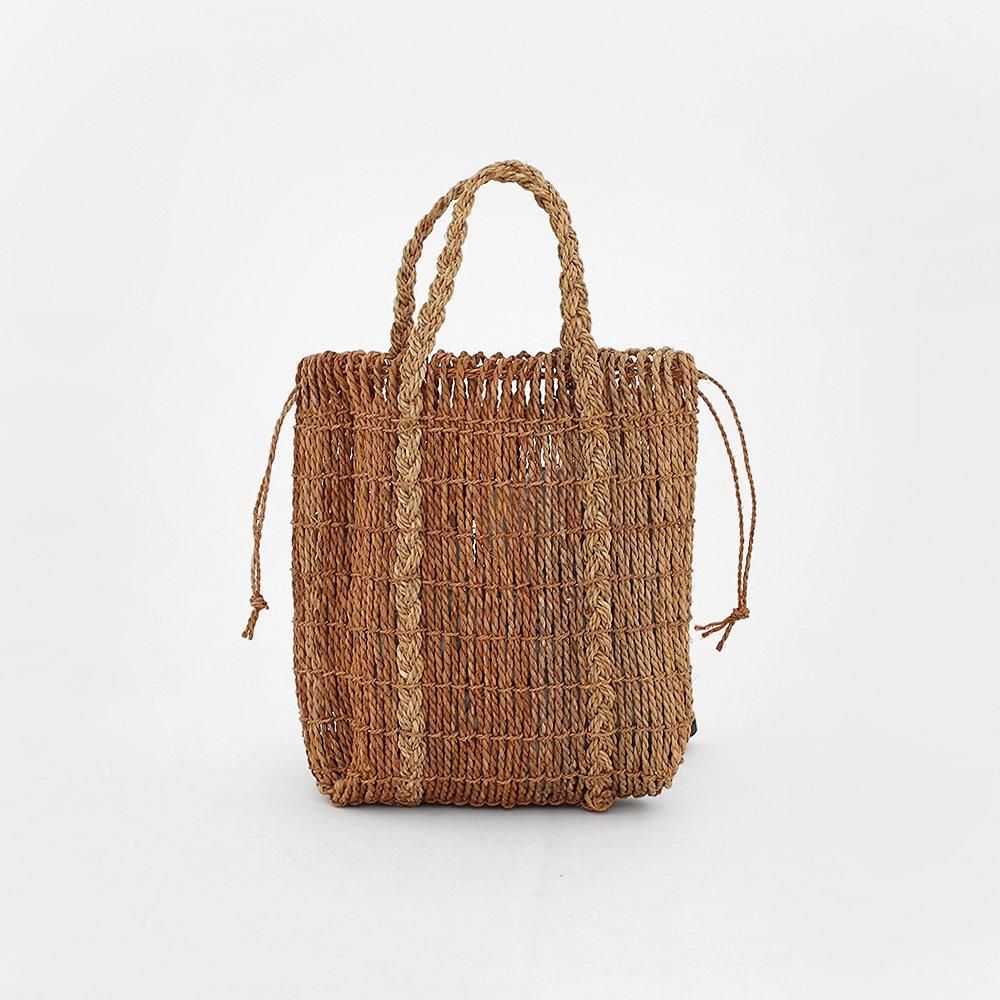 F/style | シナの縄の巾着バッグ M Natural