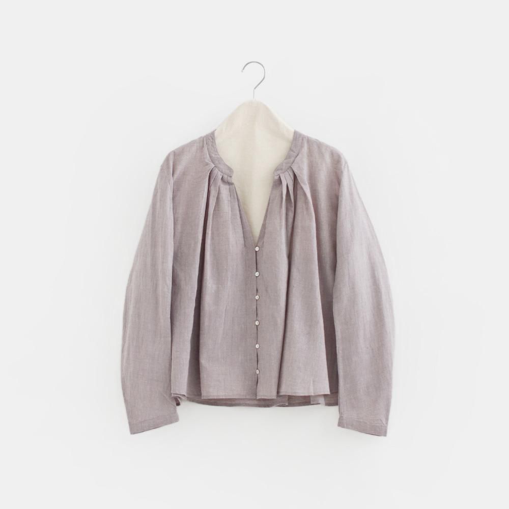 Khadi and Co. | アンドラプレインタックブラウス〈 SARA 〉 4colors