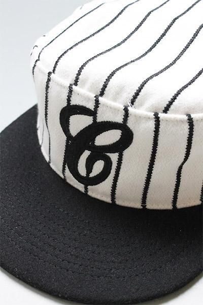 6CRAYON RETRO FLAT TOP BASEBALL CAP【BLK/WHT】 - YSM23