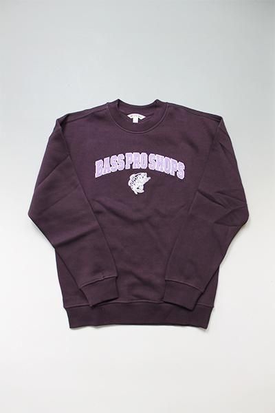 BassProShops VINTAGE CREW SWEAT【PURPLE】 - YSM23