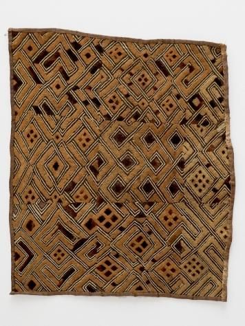 544 アフリカヴィンテージ クバ王国 プショング族 ラフィア布 ンチャク