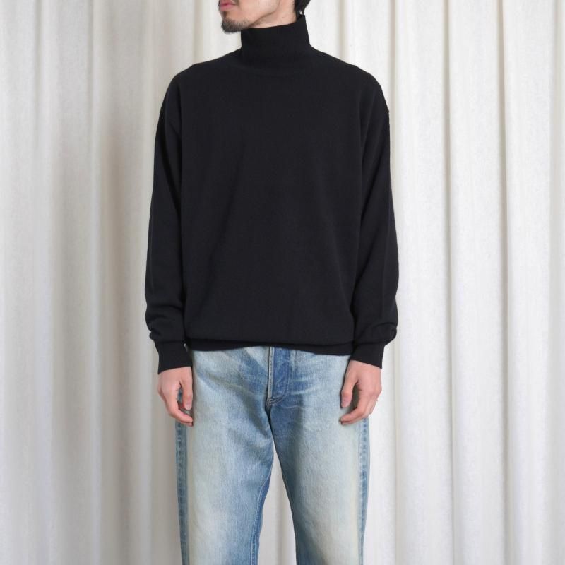 25A/W】【AURALEE オーラリー】 BABY CASHMERE KNIT TURTLE / TOP