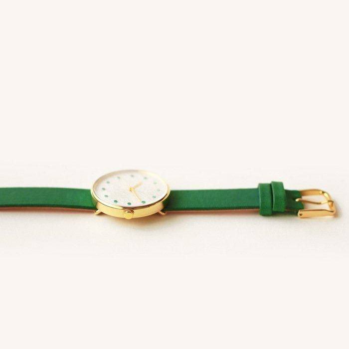 はなもっこ 繧繝シリーズ 緑青 ゴールドケース/ユニセックス - シー