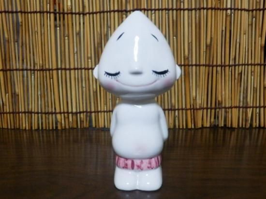 内藤ルネ 陶器人形（ビリケン）10.7cm - 「宝の森」昭和レトロ