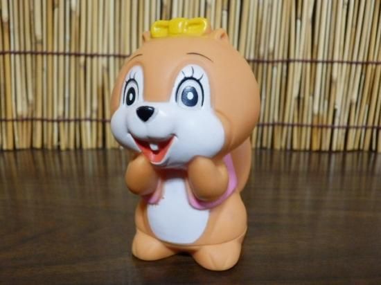 幸福相互銀行 ソフビ貯金箱（リス） - 「宝の森」昭和レトロ雑貨