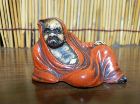九谷焼 達磨大師 置物 3.5cm - 「宝の森」昭和レトロ雑貨
