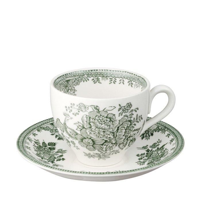 イギリス食器 Burleigh グリーンアジアティックフェザンツ カップ