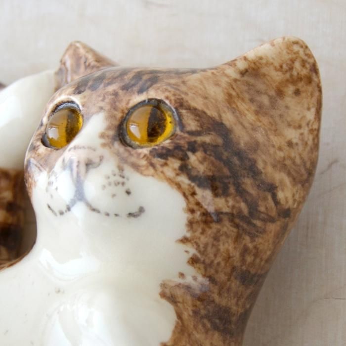 英国陶器 Winstanley Cat ウィンスタンレイキャット 目が追いかける