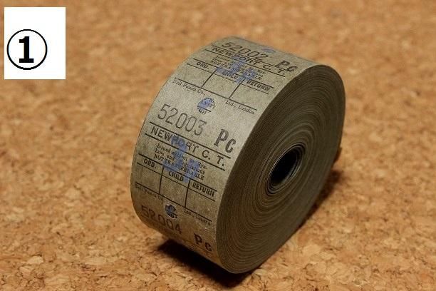 1ロール（1000枚）イギリス ヴィンテージバスチケットロール