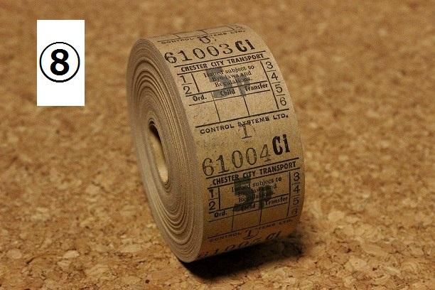 514】ヴィンテージイギリスバスチケットロール中古6巻セット◇ロール