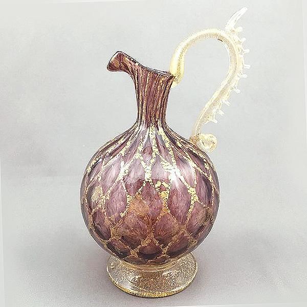 花器 ベネチアングラス 一輪挿し W10.5×D9×H16 cm