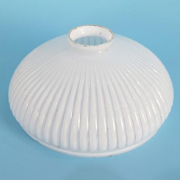 大正・昭和 電笠 電傘 ランプシェード 乳白 照明 レトロガラス 和電笠