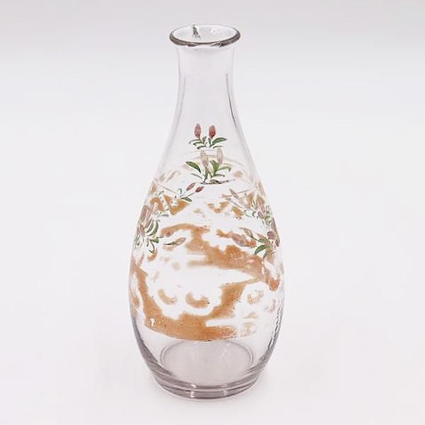 大正ガラス 徳利 酒器 一輪挿し｜直径6.5 高さ15｜日本製