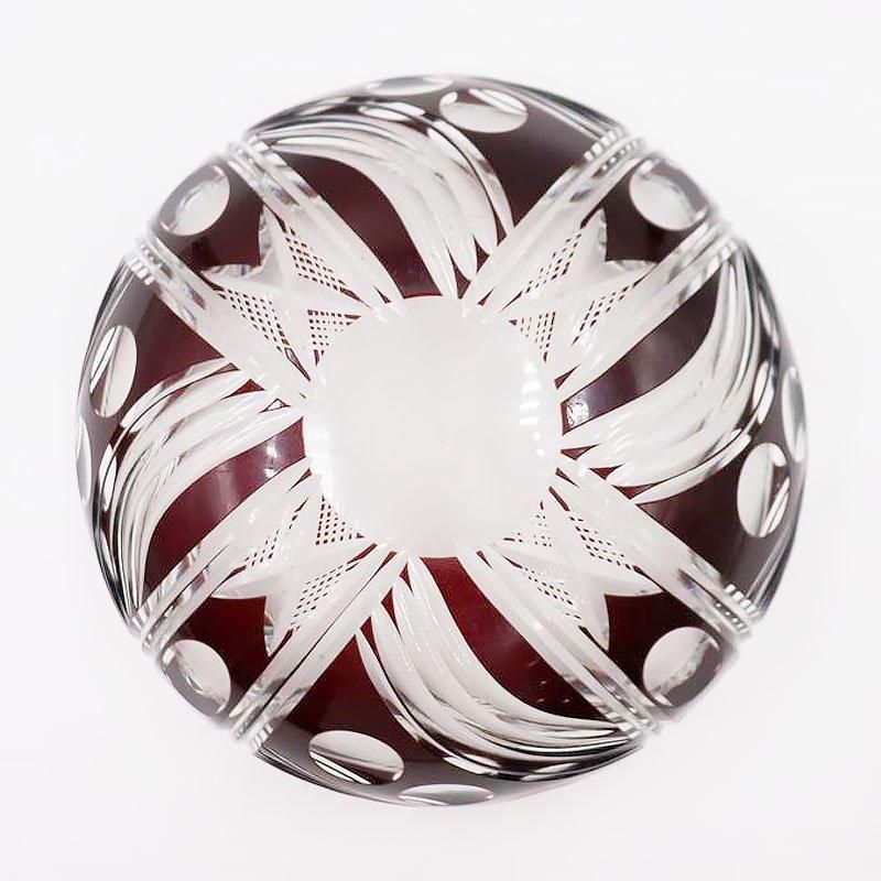 鉢 赤切子 ボウル 大正昭和 直径23cm 高さ10cm