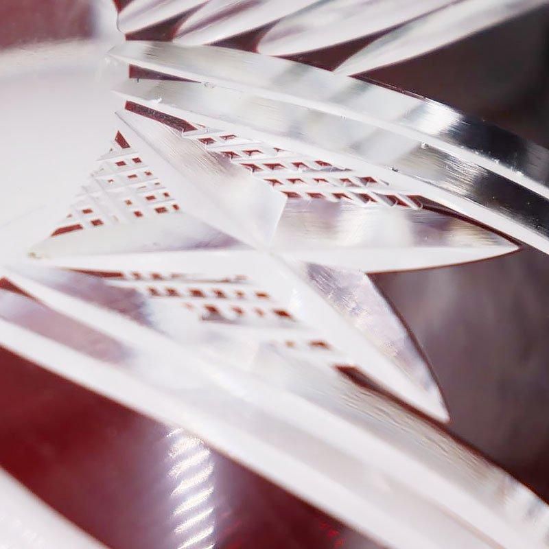 鉢 赤切子 ボウル 大正昭和 直径23cm 高さ10cm