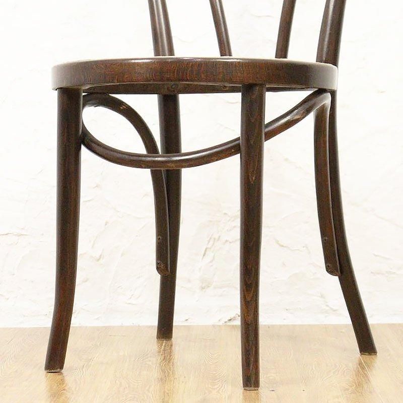 籐座面 ベントウッドチェア 昭和中期 幅41.5cm