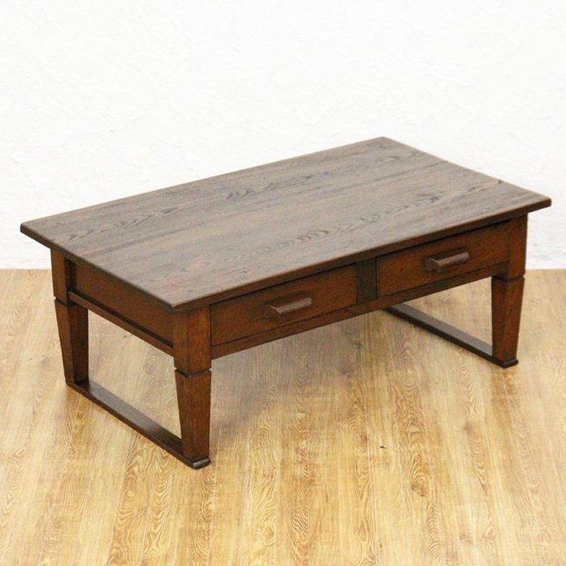 引出し付き 座机 文机 ローテーブル ヴィンテージ ナチュラル 和骨董