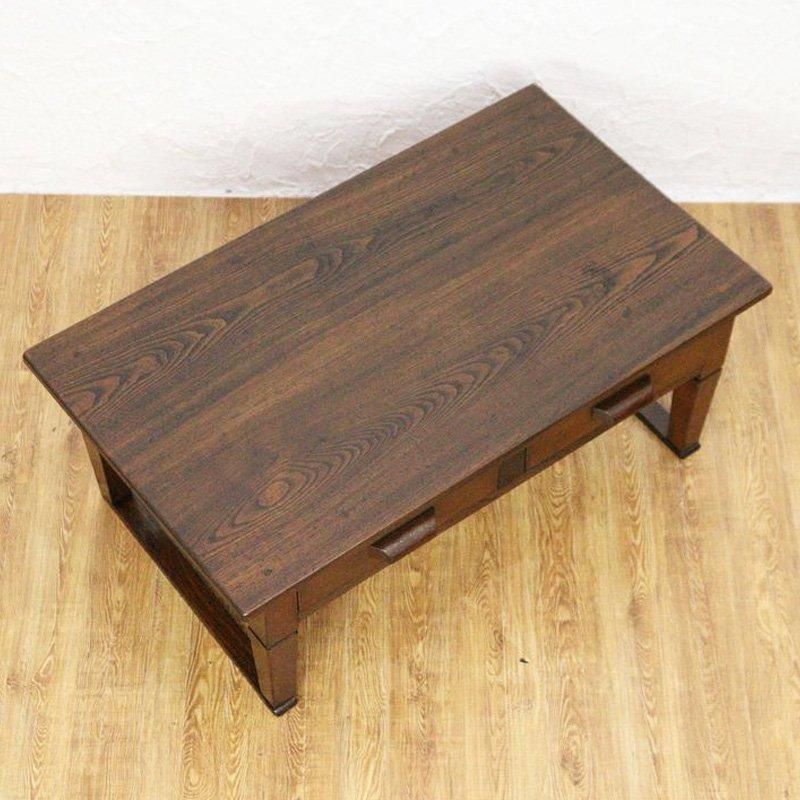 引出し付き 座机 文机 ローテーブル ヴィンテージ ナチュラル 和骨董