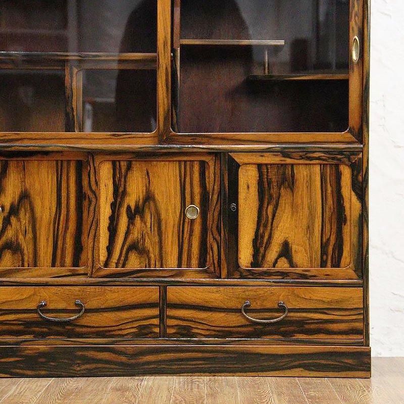 茶箪笥 日本製 黒柿 大正昭和レトロ 民芸