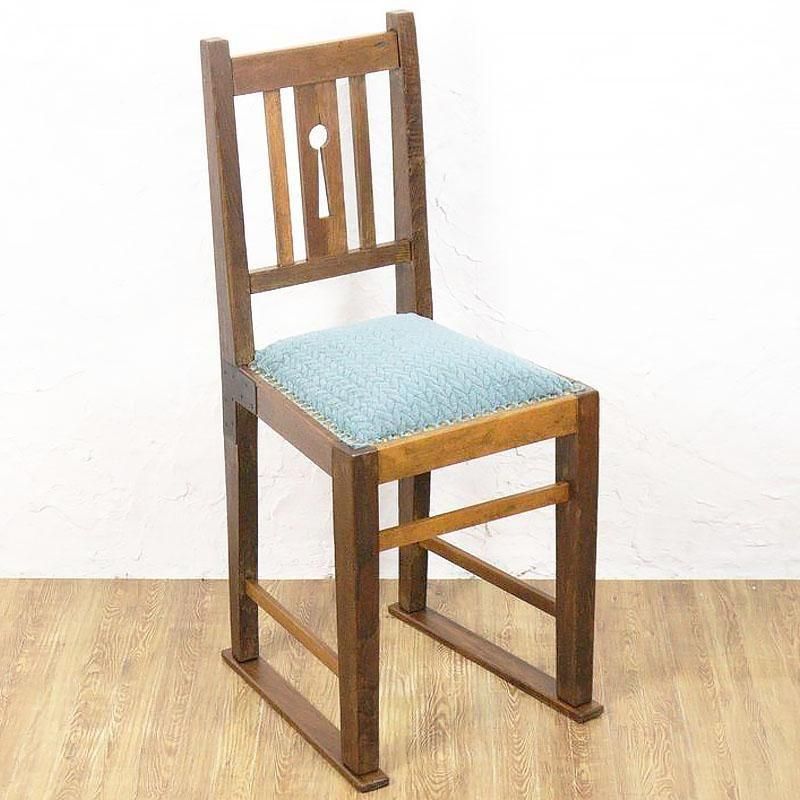 昭和初期のアンティークスツール｜幅34高さ45cm｜新しい座面で使い勝手◎