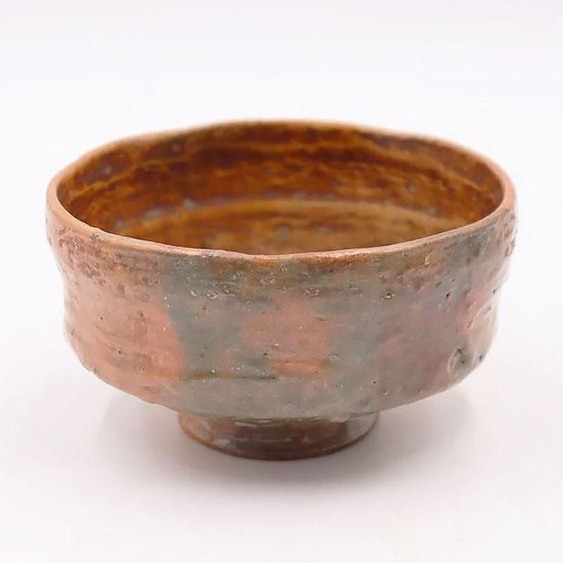 手びねり 赤楽 筒盃 酒器 ぐい呑み 古道具 アンティーク 塩笥形 盃