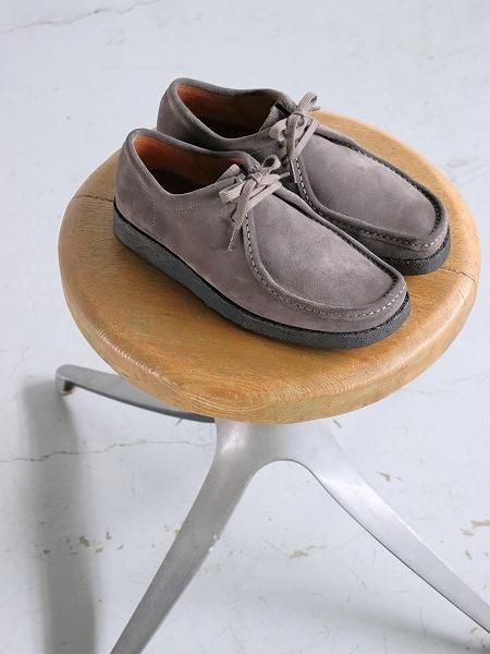 Padmore & Barnes / P204 ORIGINAL LOW SUEDE - DARK GREY (パドモア