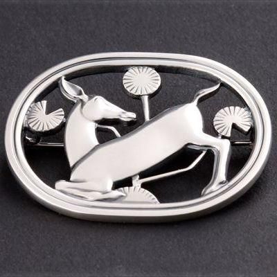 ジョージジェンセン 鹿ブローチ ジョージジェンセン]鹿 ブローチ #256