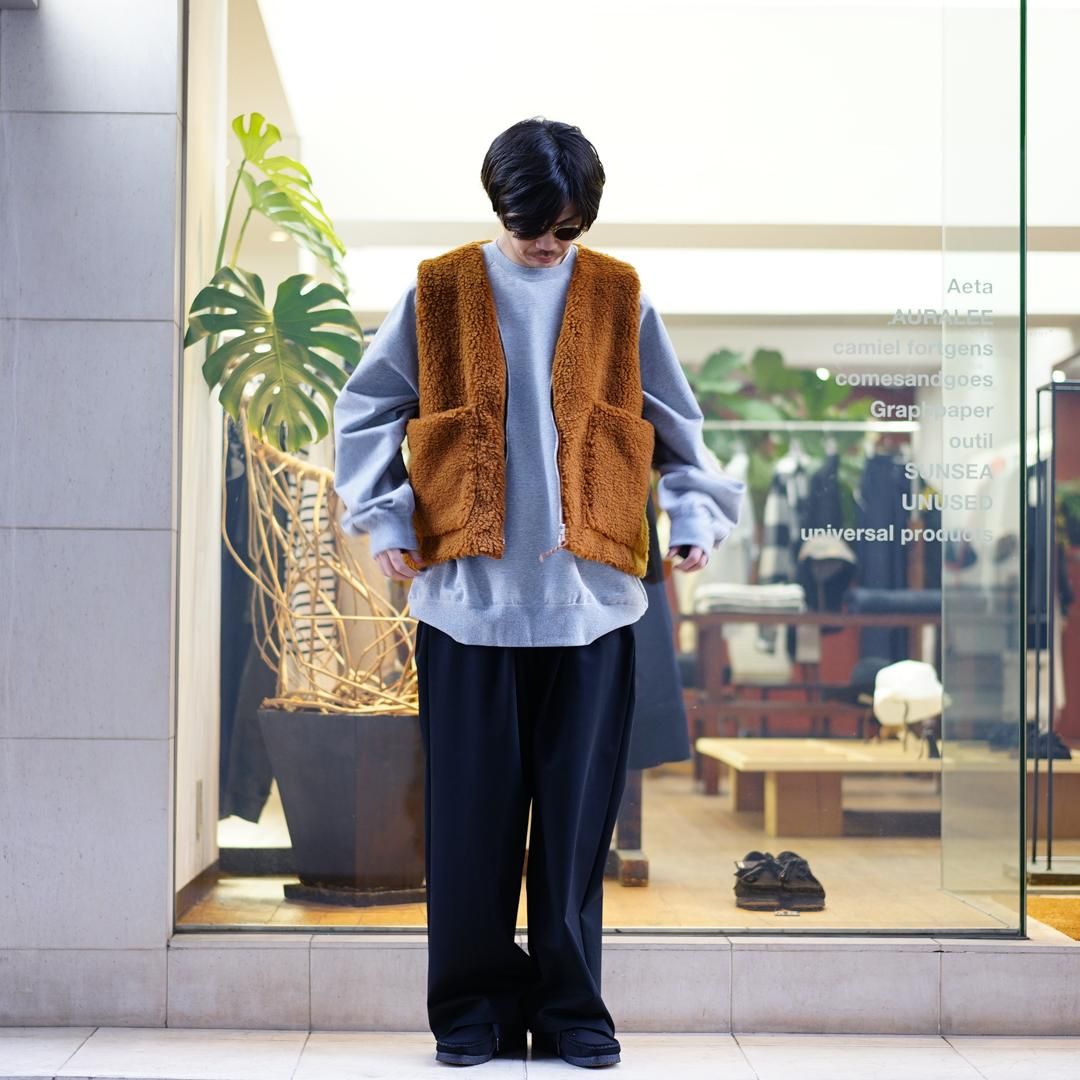camiel fortgens(カミエルフォートヘンス)Zip Vest Wool Fleece(16.05
