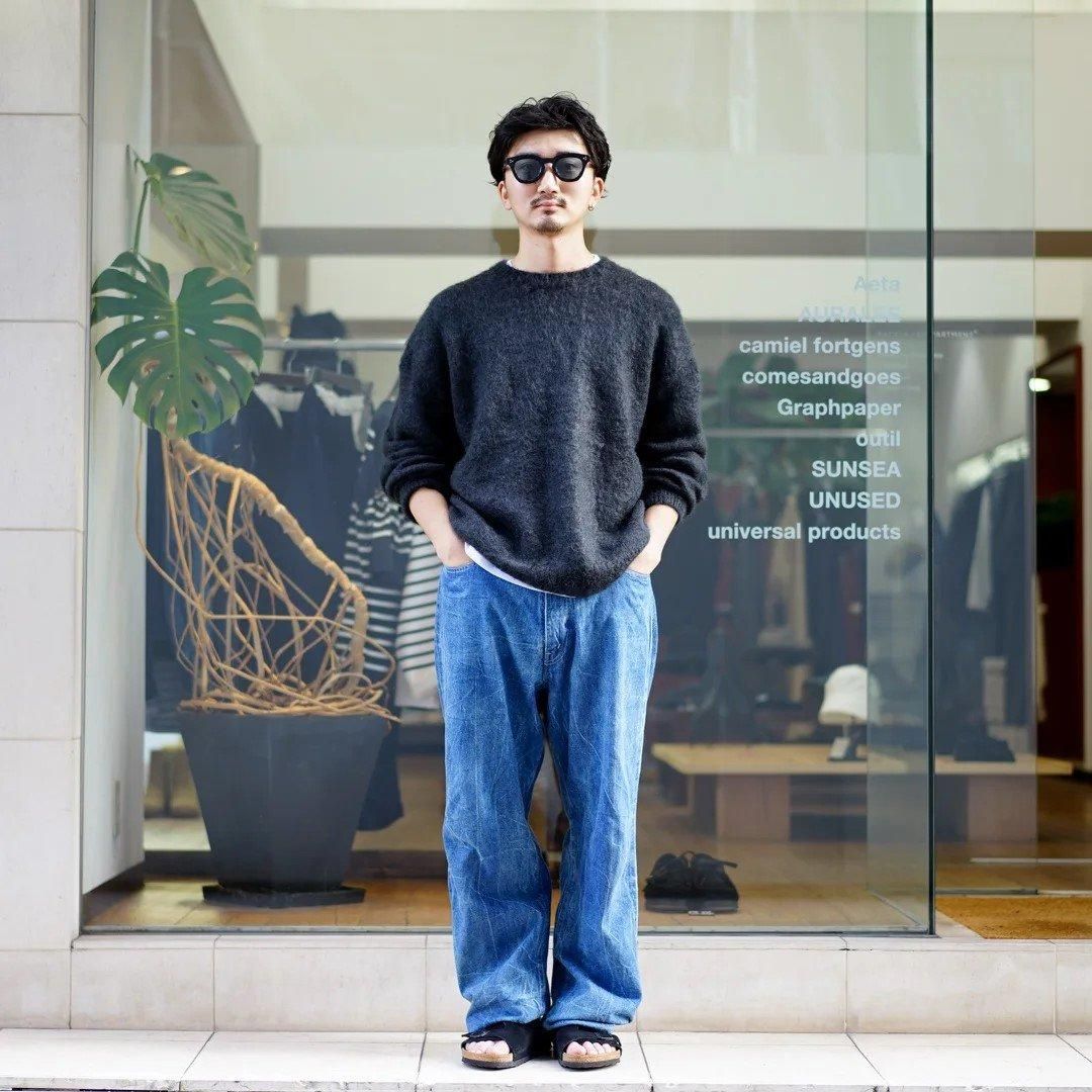 AURALEE (オーラリー)Brushed Super Kid Mohair Knit P/O(A24AP03KM