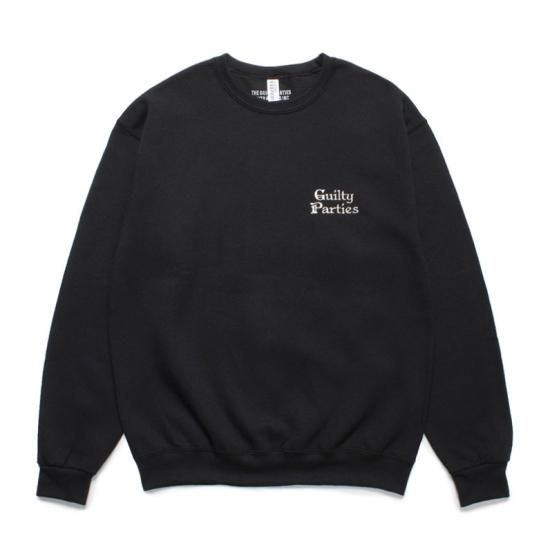 WACKO MARIA(ワコマリア) / LOGO EMBROIDERY SWEAT SHIRT【BLACK