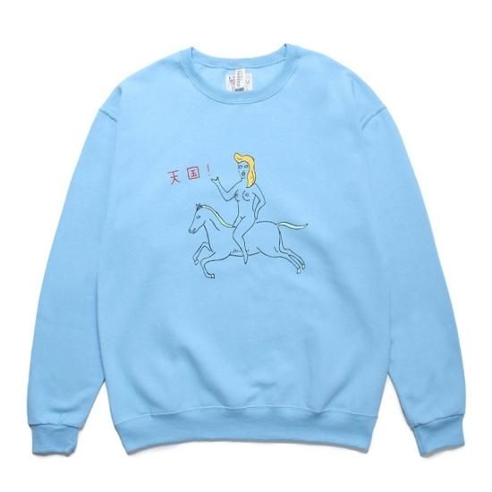 WACKO MARIA(ワコマリア) / 世界平和プロジェクト SWEAT SHIRT【BLUE
