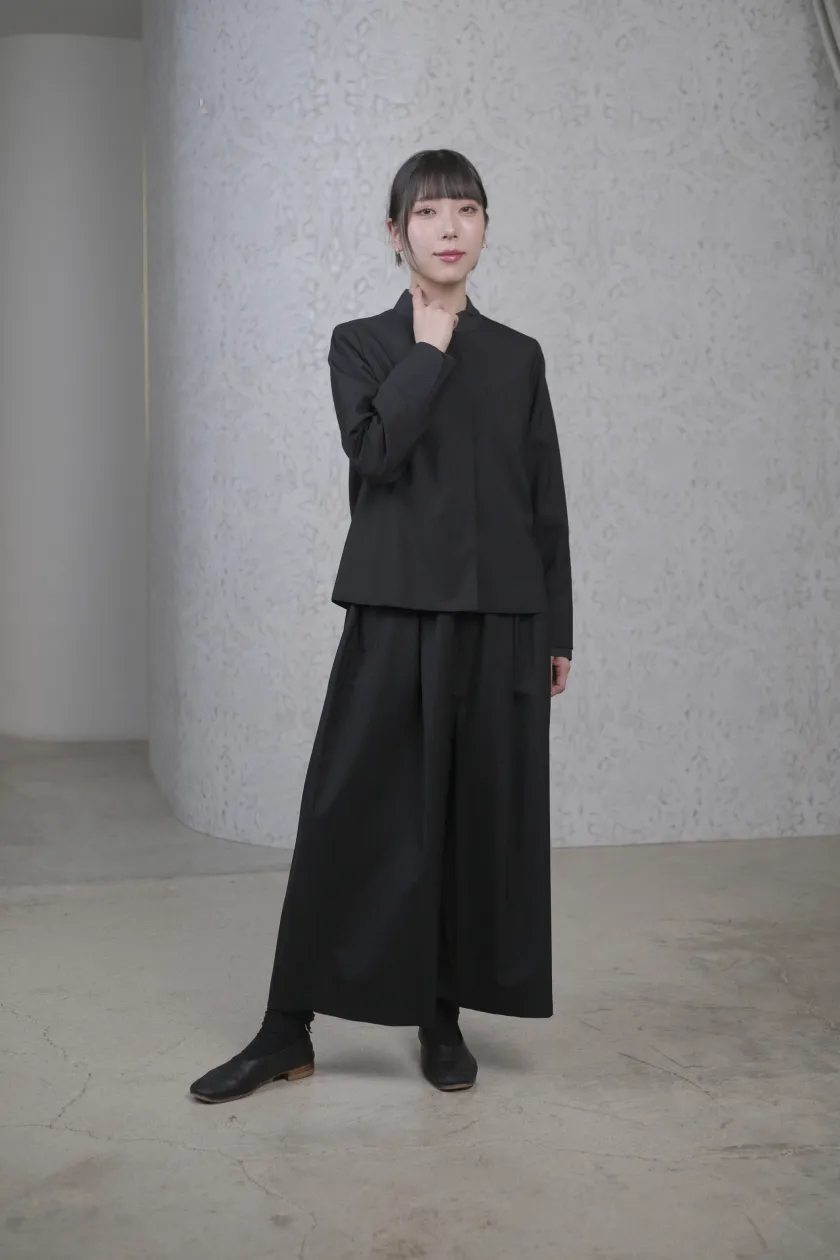 atelier naruse / FORMAL ガウチョパンツ ブラック 2026