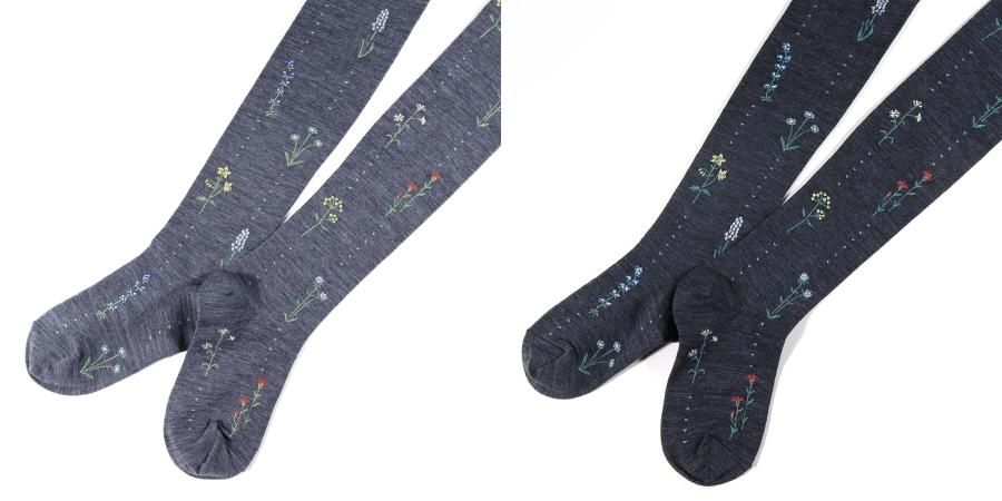 KURI BOTELLA / タイツ flower garden | クリ ボテラ | KURI BOTELLA