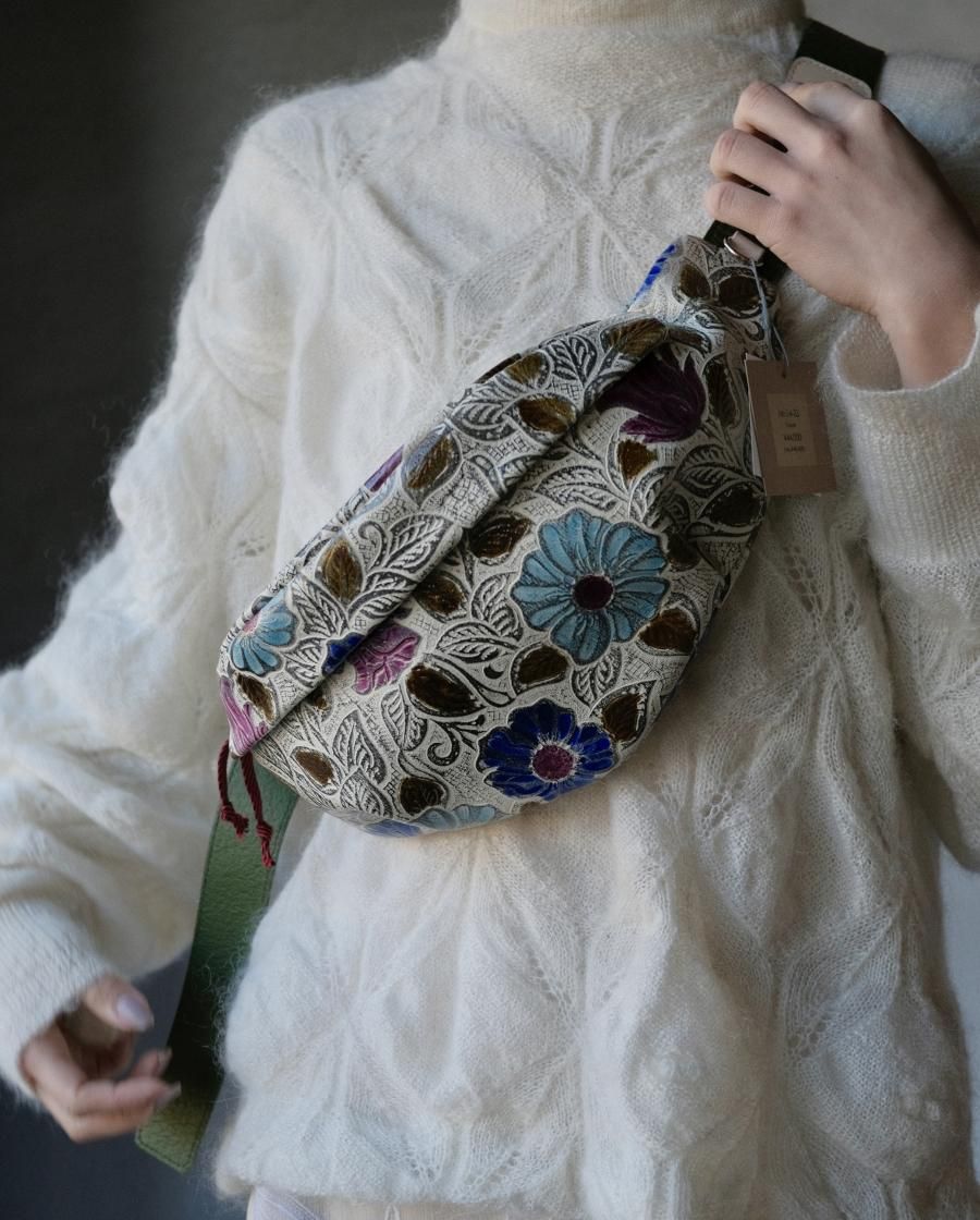 JUCO. フラワーウエストバック | 人気柄ウエストバッグ