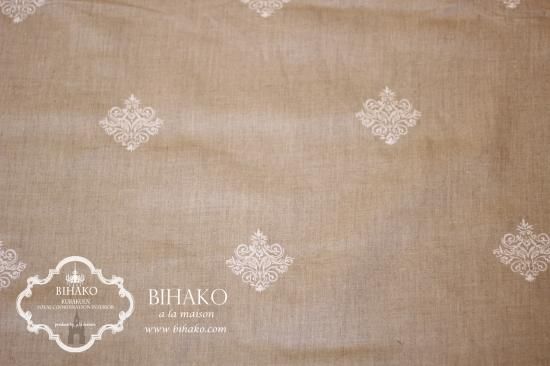 再入荷】フランス直輸入♪ スクエアダマスク刺繍 - カルトナージュ材料