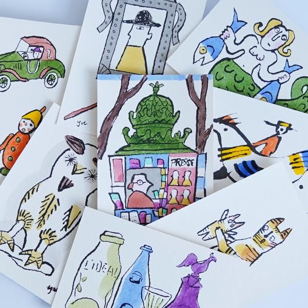 柚木沙弥郎／手彩色絵