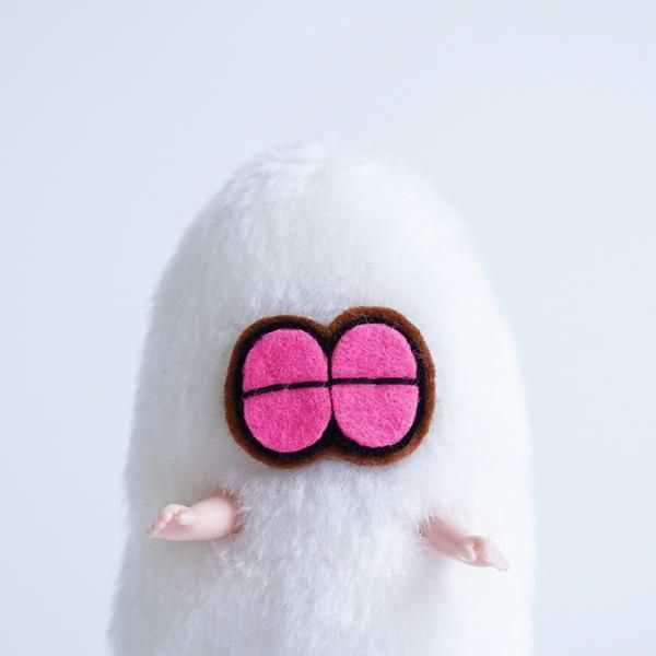 Peloqoon/リトルモンスター・ホワイト(ピンク目)