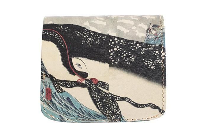 小さい財布 小さいふ。コンチャ「 歌川国芳 宮本武蔵の鯨退治 」栃木