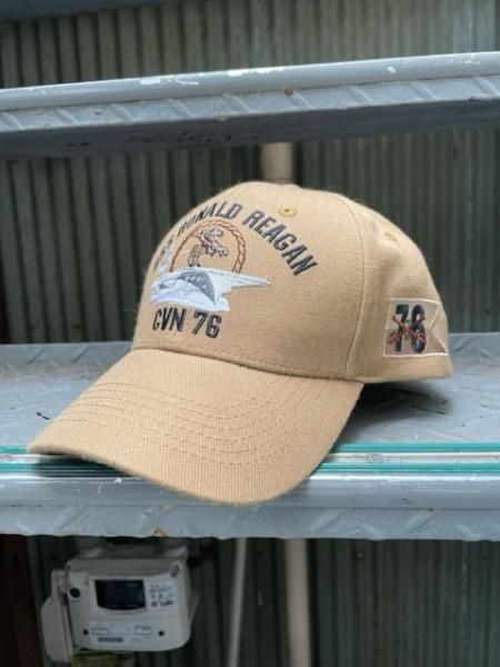 米軍PX品 ロナルドレーガン 艦船CAP US NAVY タンカラー