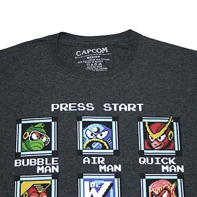 ロックマン PRESS START Tシャツ - ゲームと映画の公式グッズ通販