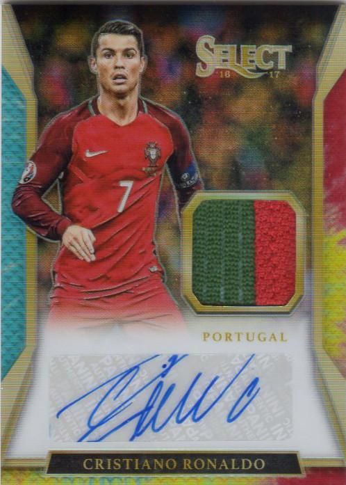 PANINI 2016-17 SELECT Tie-Dye Patch Autograph Cristiano Ronaldo
