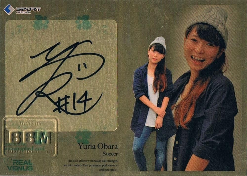2014 BBM リアルヴィーナス SP直筆サインカード 小原由梨愛 【30枚限定