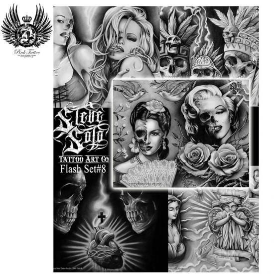 Steve Soto 下絵 フラッシュ タトゥーデザイン 5枚セット - タトゥー