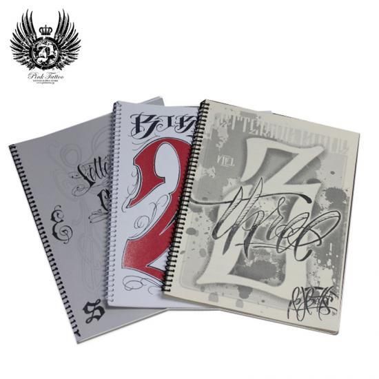 文字ブック3冊セット by BJ BETTSタトゥーデザイン本 - タトゥー用品
