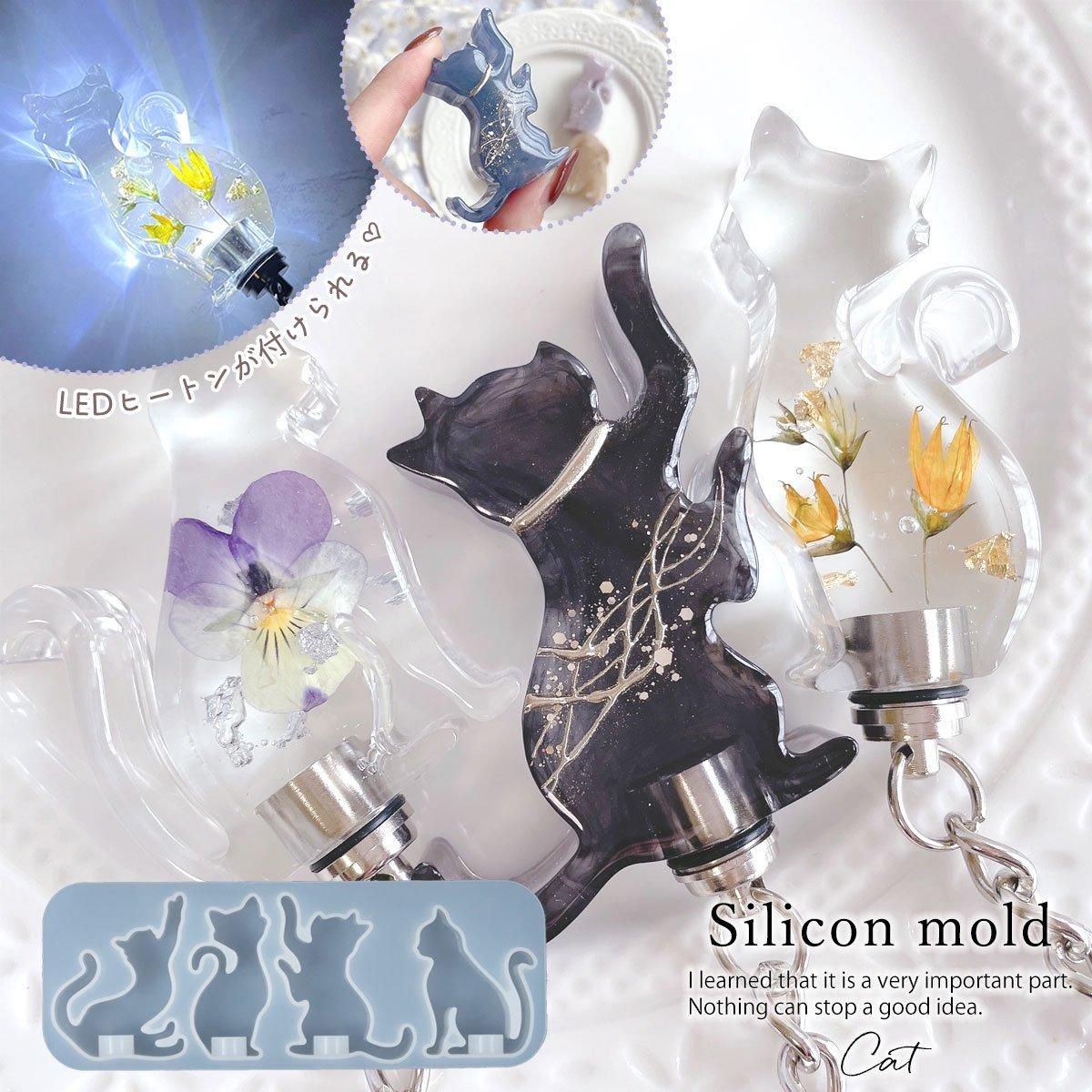 LEDヒートンをつけられる♪健気に働く4匹の猫 ｰ* オマケがたくさん